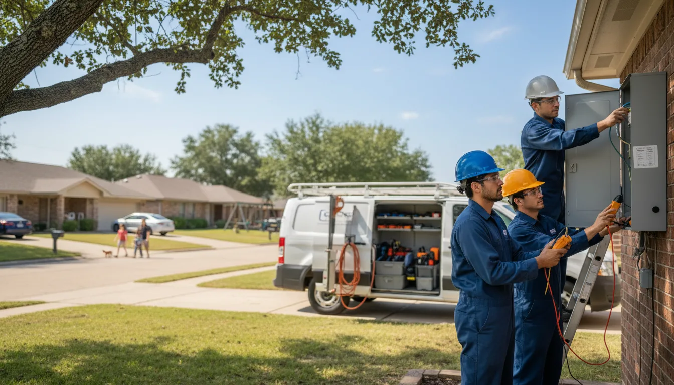Certified electrician providing emergency electrical services in Zahl, ND